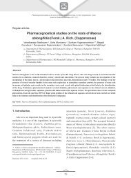 Pharmacognostical studies on the roots of Maerua oblongifolia ...