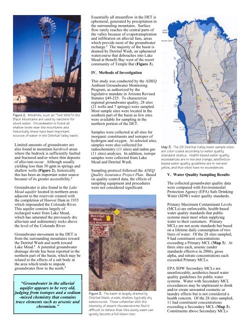 Detrital Valley Basin - Arizona Department of Environmental Quality