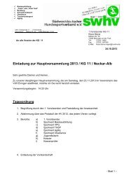 Einladung HV KG 11 Einladung zum Basistag der KG 11; Hier gibt es