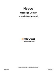 Message Center Installation Manual - Nevco