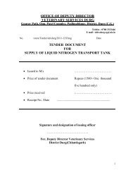 Veterinary LIQUID NITROGEN TRANSPORT TANK Tender Form ...