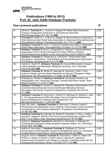 Publikationsliste Holsboer-Trachsler.pdf - UniversitÃ¤re ...