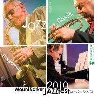 Mt Barker JAZZfest - District Council of Mount Barker - SA.Gov.au