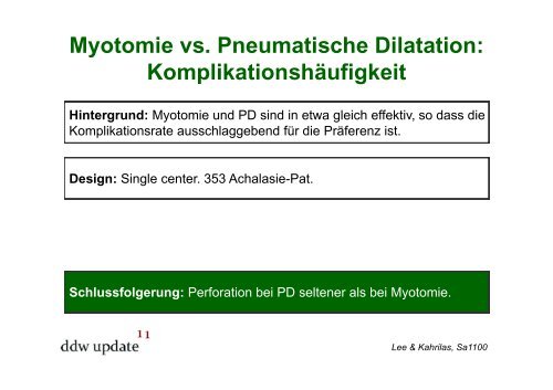 âtake home messageâ - DDW Update 2013