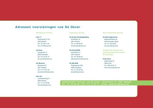 Een kijk op 2009:jaarverslag - De Oever