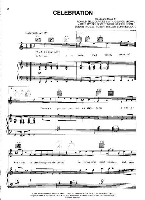 Celebration Kool And The Gang Pdf Forpiano Celebration Kool And The Gang Pdf Forpiano
