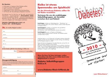 Risiko ist etwas Spannendes am Spieltisch! - Diabetes Rhein Erftkreis