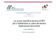 La nuova specifica tecnica di RFI per il trattamento a calce dei terreni