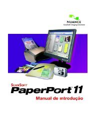 PaperPort 11 Manual de Introdução - Visioneer