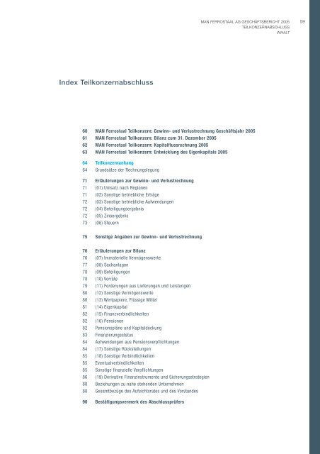 Bericht des Aufsichtsrates - Ferrostaal