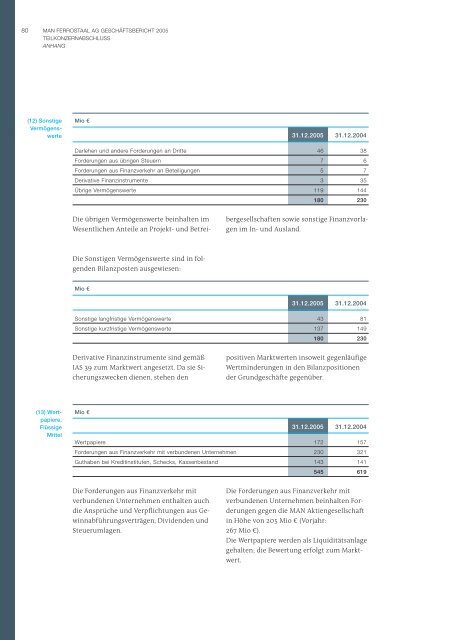 Bericht des Aufsichtsrates - Ferrostaal