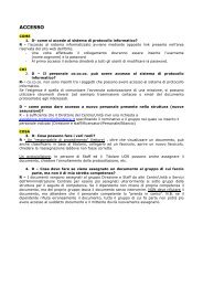 (FAQ) sull'utilizzo del sistema di protocollo informatico WEB ... - Cra