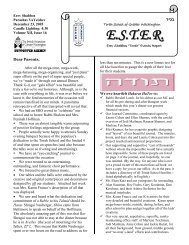 E.S.T.E.R. - The Torah School Of Greater Washington