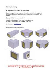 Montageanleitung EASY - Flamro Brandschutz-Systeme Gmbh