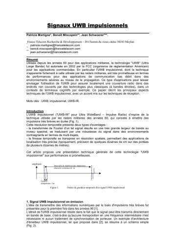 Signaux UWB impulsionnels - URSI-France