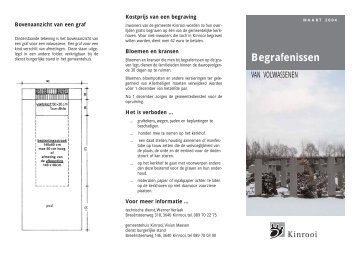 Begrafenissen van volwassenen - Gemeente Kinrooi
