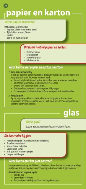 papier en karton - Gemeente Kinrooi