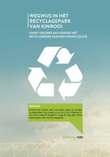 Folder Limburg.net - nieuw recyclagepark