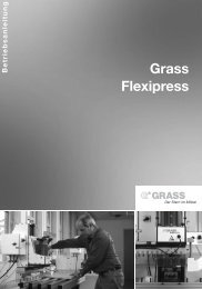 7. arbeiten mit der flexipress - Grass