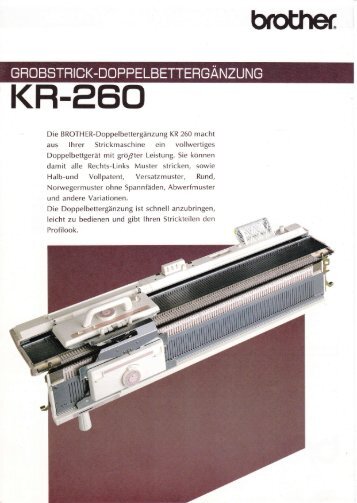 KR-260 - brother strickmaschinen