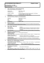 EG-SICHERHEITSDATENBLATT: Kupfer-II-nitrat - MBM Lehrmittel