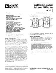 AD713 Quad Precision, Low Cost, High Speed, BiFET Op Amp