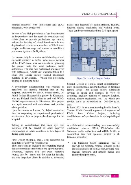 FIMA Year Book 2010-2011 - Federation of Islamic Medical ...