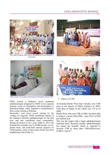 FIMA Year Book 2010-2011 - Federation of Islamic Medical ...
