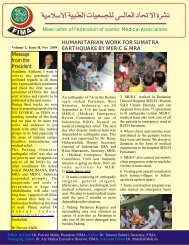 FIMA E-Newsletter November 2009 - Federation of Islamic Medical ...