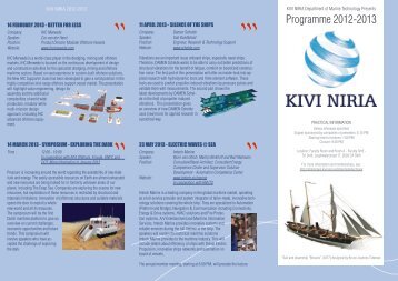 Programme 2012-2013 - kivi niria