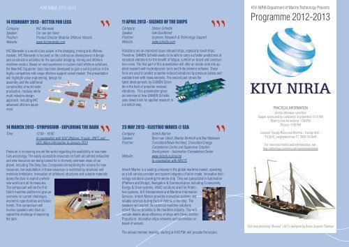 Programme 2012-2013 - kivi niria