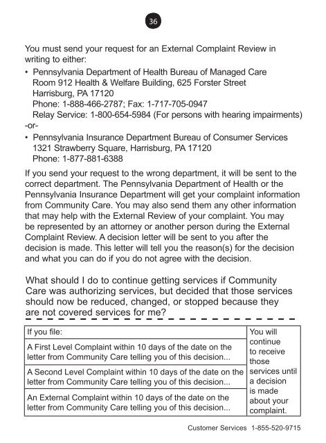 MEMBER HANDBOOK - Community Care Behavioral Health