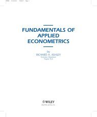 fundamentals of applied econometrics - Richard Ashley - Virginia Tech