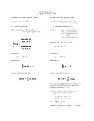 III. Probability Theory A. Single Random Variable Continuously ...