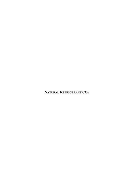 NATURAL REFRIGERANT CO2 - i-NET