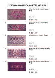 persian and oriental carpets and rugs - 5th Avenue Auctioneers
