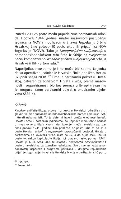 1.3.2.D. Srbi i Hrvati u narodnooslobodilaÄkoj borbi u Hrvatskoj