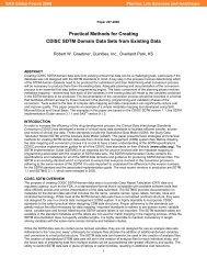 207-2008: Practical Methods for Creating CDISC SDTM Data Sets from ...