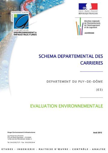 SCHEMA DEPARTEMENTAL DES CARRIERES ... - Webissimo