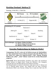 Kreisliga Emsland, Spieltag 23 Gerechte ... - Fc-47-Leschede