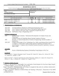 Curriculum Vitae - MIT Department of Mechanical Engineering