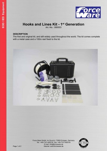 Hooks and Lines Kit - 1st Generation - Force Ware