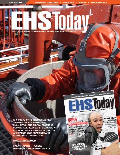 Download EHS Today Media Kit - Penton Manufacturing & Supply
