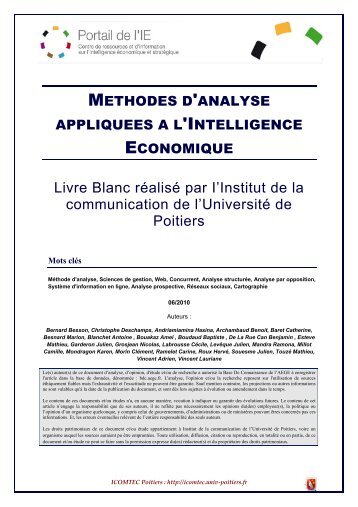 Livre Blanc - MÃ©thodes d'analyse appliquÃ©es Ã  l'Intelligence ...