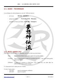 2.3. IAIDO - TECHNIQUE - AcadÃ©mie du Ritsu Zen