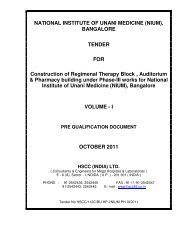 TENDER FOR Construction of Regimenal Therapy Block ...