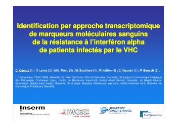 Identification par approche transcriptomique de marqueurs ... - Afef