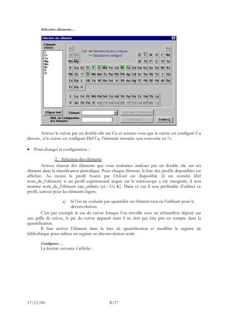 Manuel d'utilisation du microscope JEOL 2000 FX