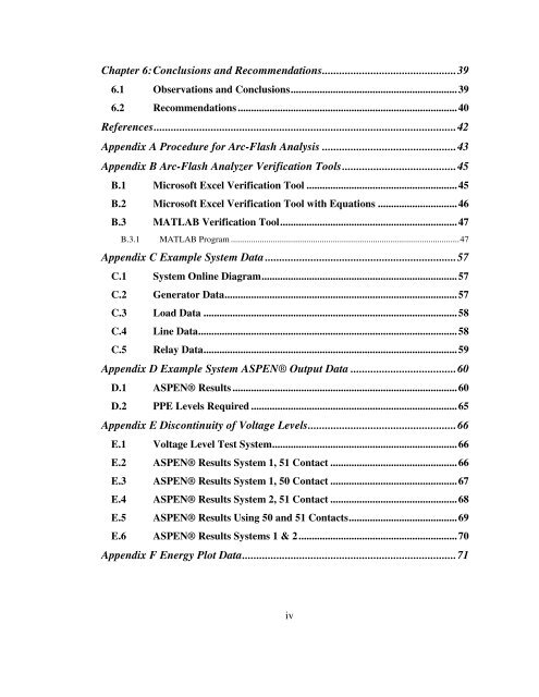 arc-flash analysis of utility power systems - Michigan Technological ...