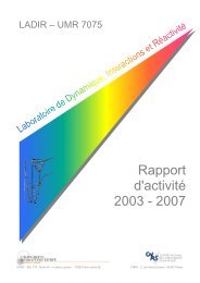 Rapport scientifique 2003-2007 - institut de chimie et des materiaux ...